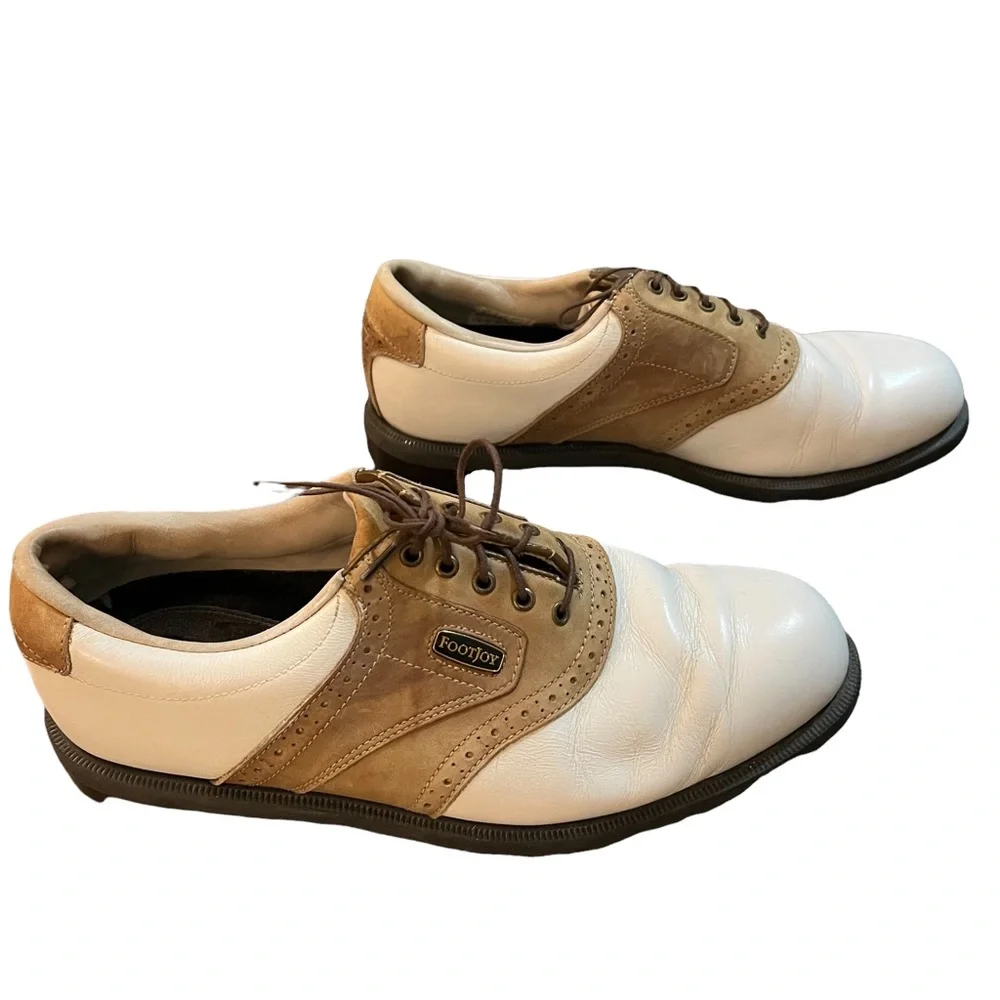 Footjoy dry joys leather golf shoe sz 9m - Picture 5 of 10